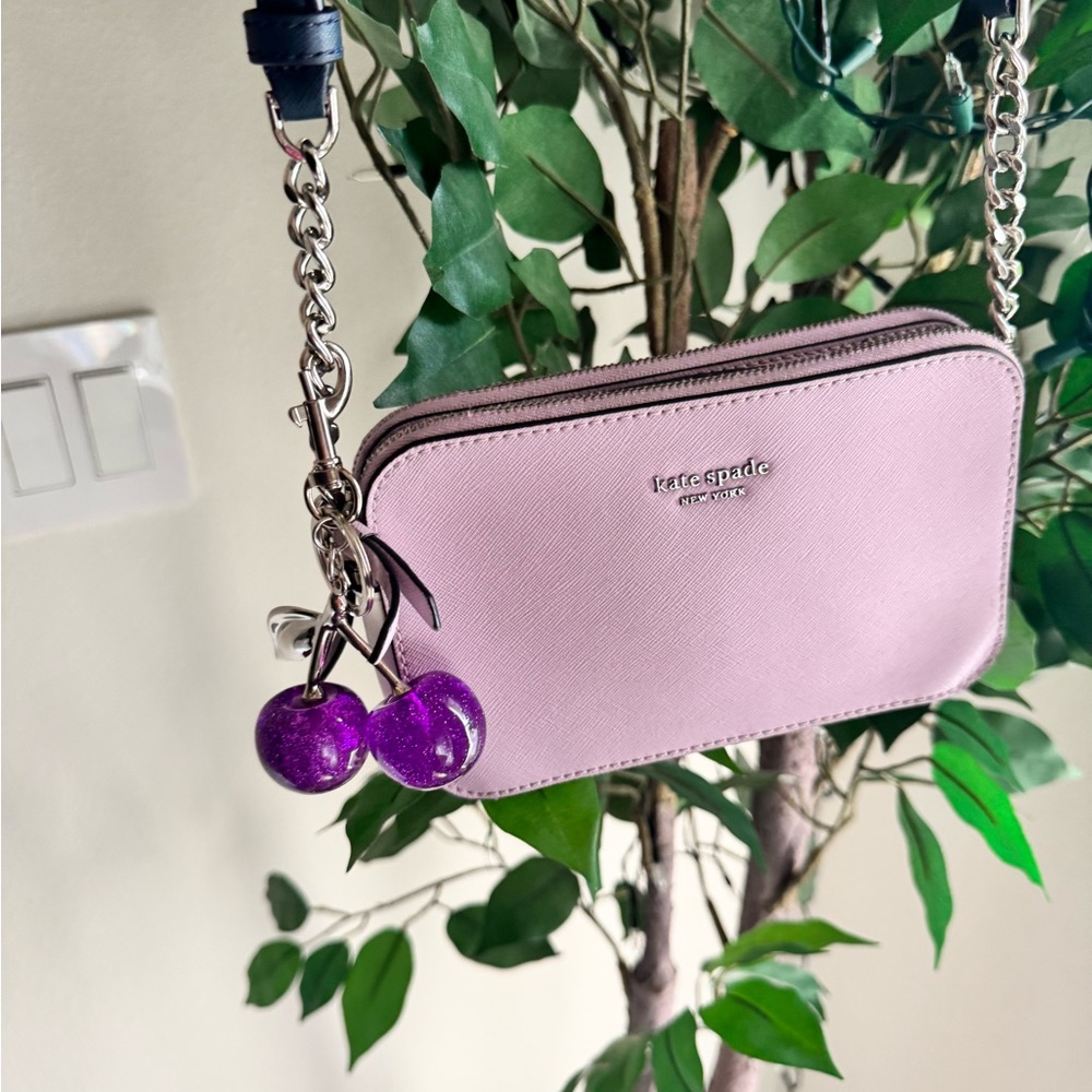 kate spade Crossbody with Purple Cherry Charm - Picture 10 of 11